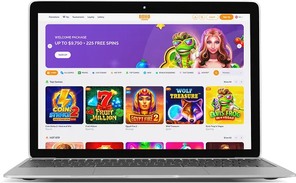 Boho Casino Desktop